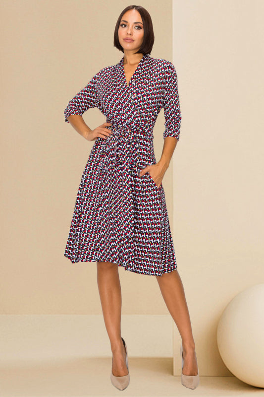 Stella Print Wrap Print Dress x Audrey Whitmore