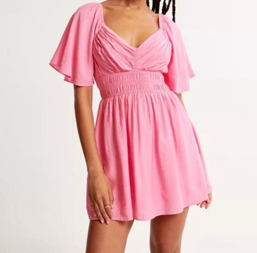 Flared sleeve mini dress by Abercrombie & Fitch (Size M)