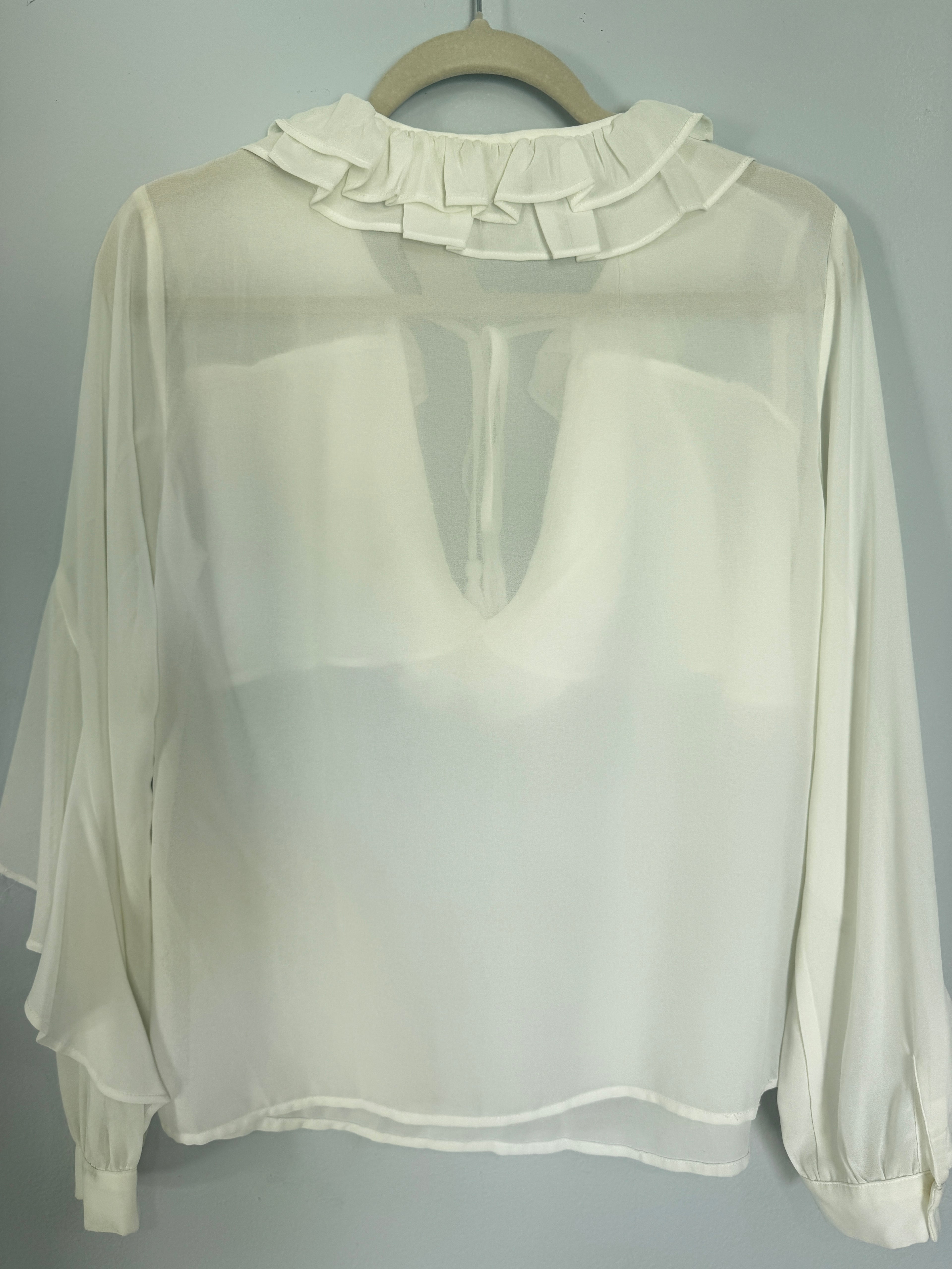Romantic Ruffle Blouse (Size M)