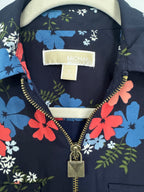 Front Zippered Blouse by Michael Kors (Size S)