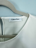 Sleveless Peplum Ruffle Blouse by Calvin Klein (Size L)