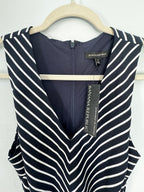 Banana Republic Navy Blue Jumpsuit with White Stripes – Size 6 (Small)