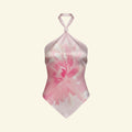 Satin Flower Crop Top (Size M)