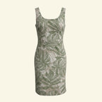 Tropical Short Sleeve Mini Dress (Size M)(Fits S too)