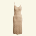 Knit Crochet Midi Dress (Size M/L)