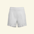 Lace Detail White Shorts (Size L)