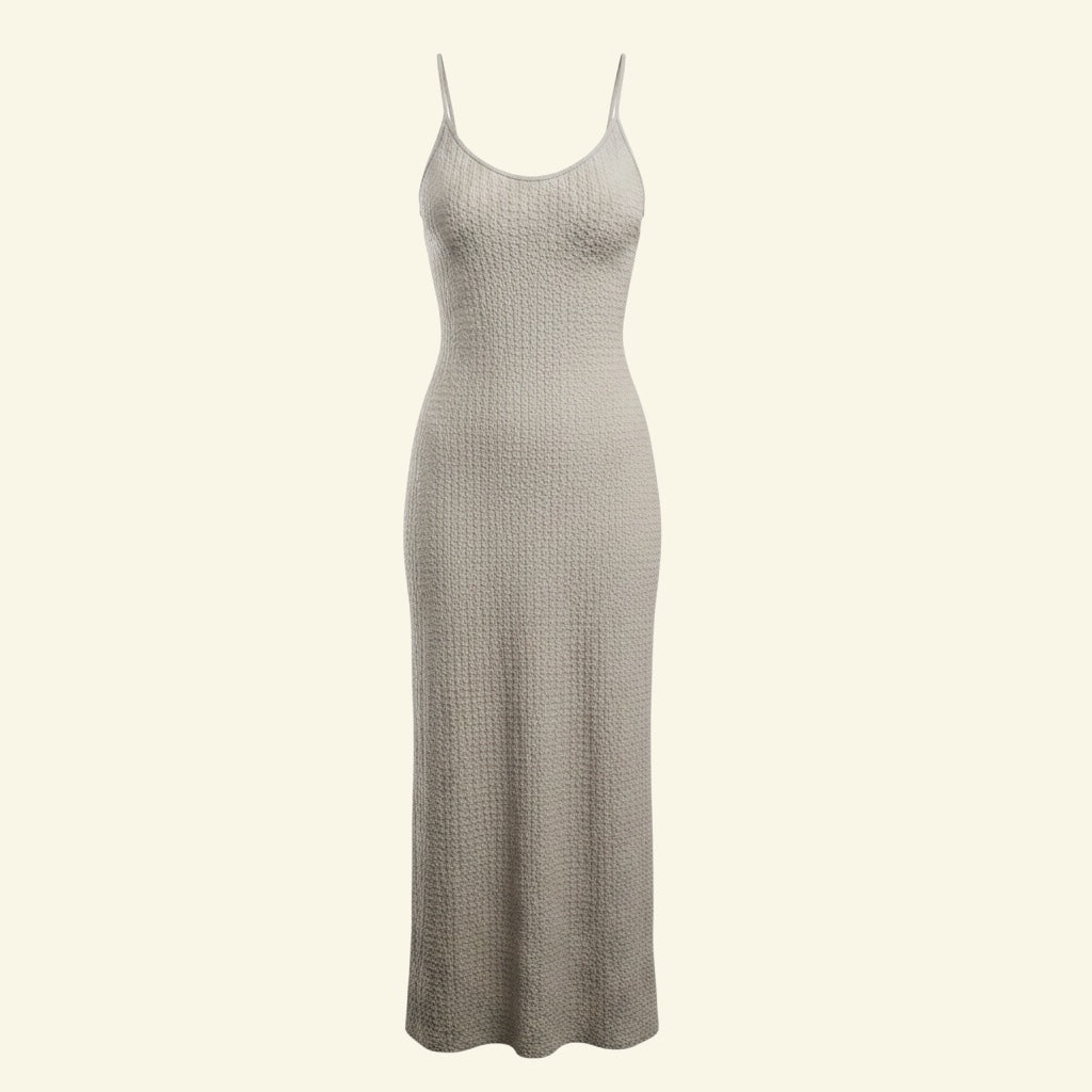 Textured Maxi Slip Dress by H&M (Size M)(Fits S Too)