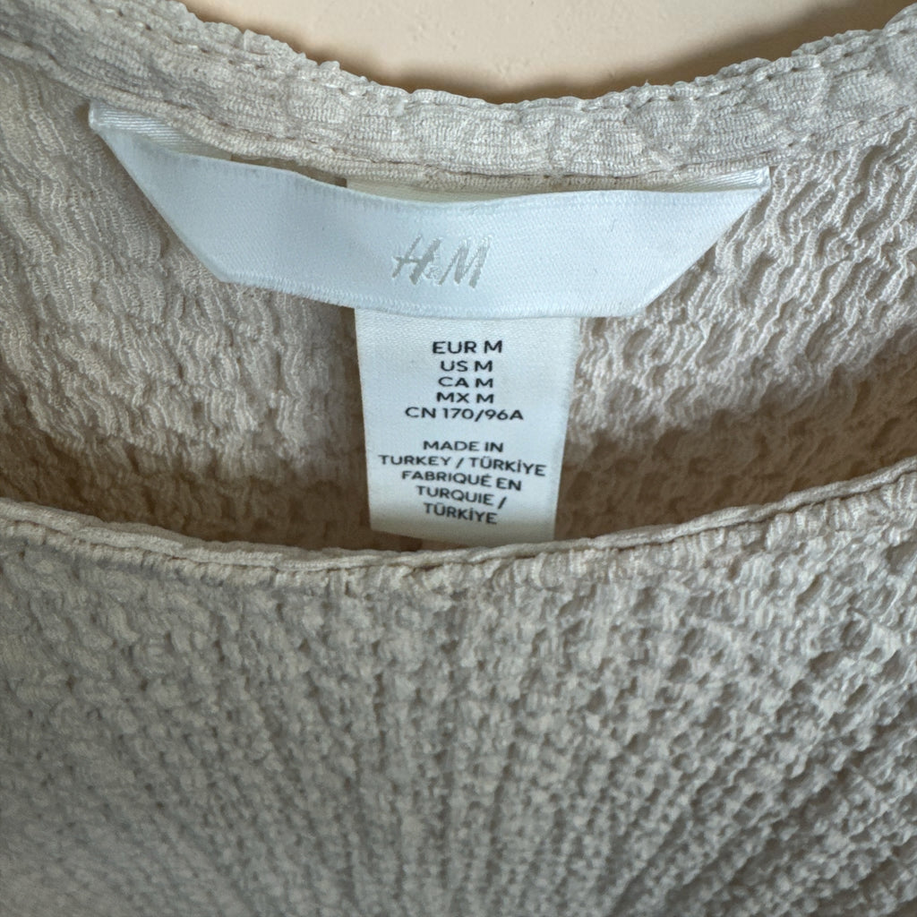Textured Maxi Slip Dress by H&M (Size M)(Fits S Too)