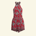 Halter Tie Back Short Romper (Size M)