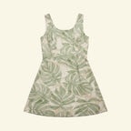Tropical Short Sleeve Mini Dress (Size M)(Fits S too)