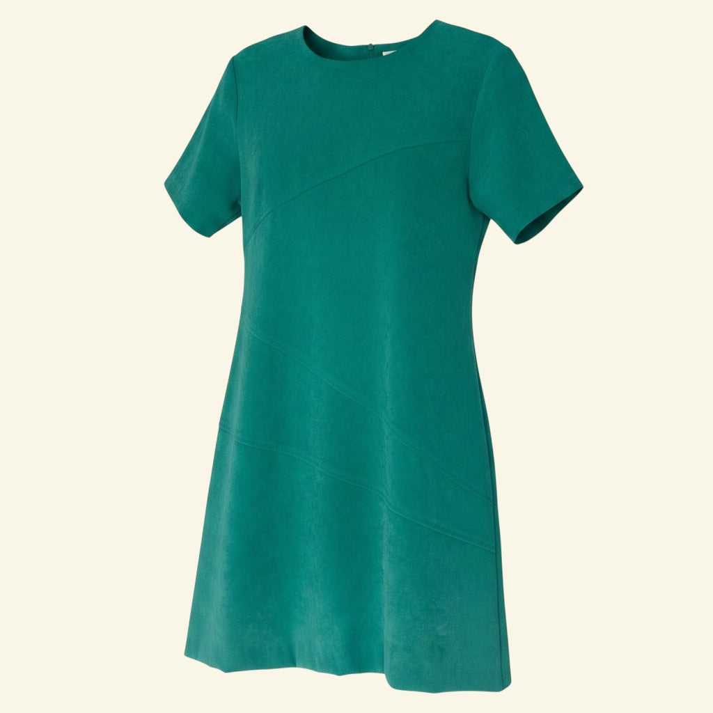 Suede Shift Vintage Dress (Size M)