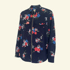 Front Zippered Blouse by Michael Kors (Size S)