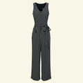 Banana Republic Navy Blue Jumpsuit with White Stripes – Size 6 (Small)